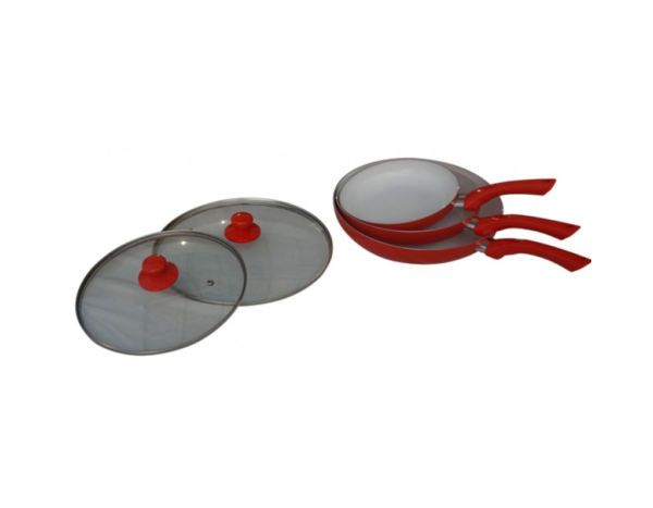 Набір керамічних сковорідок для індукційних плит CP007