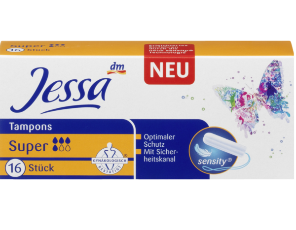 тампони з канавкою всередині Jessa Tampons Superтампони з канавкою всередині Jessa Tampons Super