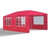 Павільйон садовий 3х6 м намет червоний (Копіювати)