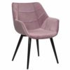 Стілець з оксамиту BH148 (Рожевий)Стілець з оксамиту BH148 (Рожевий)