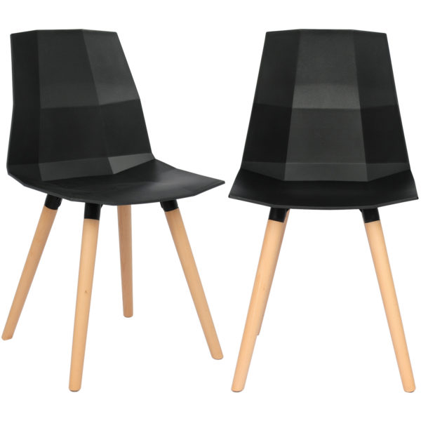 Стільці із пластику BH63 (Чорний) Стільці із пластику BH63 (Чорний)