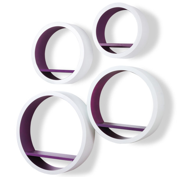 Набір із 4 настінних круглих полиць RG9231 (Фіолетовий)Набір із 4 настінних круглих полиць RG9231 (Фіолетовий)Набір із 4 настінних круглих полиць RG9231 (Фіолетовий)Набір із 4 настінних круглих полиць RG9231 (Фіолетовий)