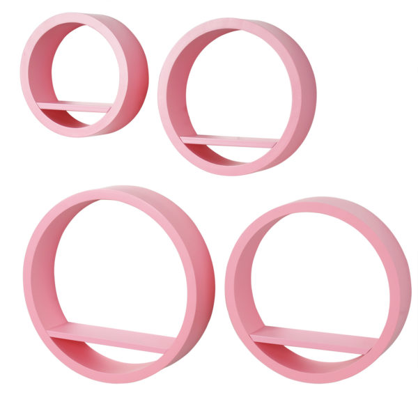 Набір із 4 настінних круглих полиць RG9281 (Рожевий)Набір із 4 настінних круглих полиць RG9281 (Рожевий)Набір із 4 настінних круглих полиць RG9281 (Рожевий)Набір із 4 настінних круглих полиць RG9281 (Рожевий)