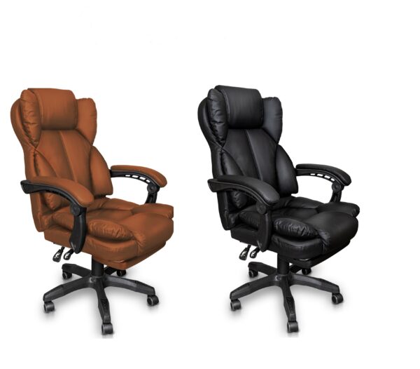 Офісне крісло для керівника з підставкою для ніг Сучасний дизайн еко-шкіра до 120кг ts-bs05
