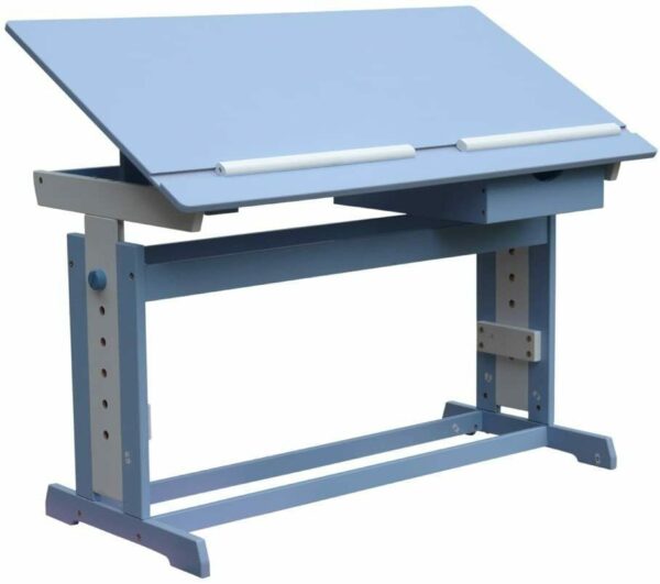 Письмовий стіл дитячий регульований по висоті Парта для занять Блакитний