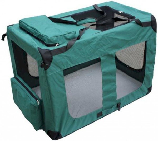 Переноска для собак XXXXL 122 x 79 x 79 см Зелений