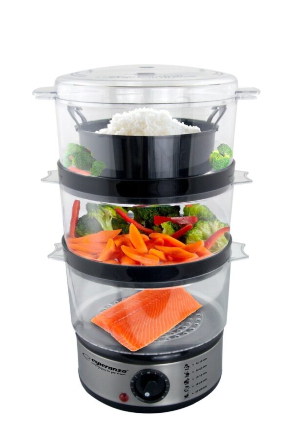 Пароварка Скороварка Рисоварка Esperanza STEAM VOLCANO 7,5 лПароварка Скороварка Рисоварка Esperanza STEAM VOLCANO 7,5 л