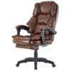 Офісне крісло м'яке з підставкою для ніг Trisens BS11 темно-коричневий НімеччинаОфісне крісло м'яке з підставкою для ніг Trisens BS11 темно-коричневий Німеччина