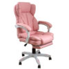 Крісло для керівника з підставкою для ніг Сучасний дизайн еко-шкіра до 120кг ts-bs05 рожевий НімеччинаКрісло для керівника з підставкою для ніг Сучасний дизайн еко-шкіра до 120кг ts-bs05 рожевий Німеччина