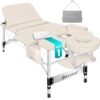 Масажний стіл 3-х секційний 60см бежевийМасажний стіл 3-х секційний 60см бежевий