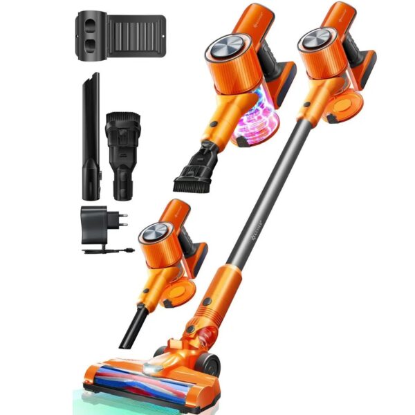 Акумуляторний пилосос 3в1 KESSER з фільтром HEPA без мішка золотистий Німеччина